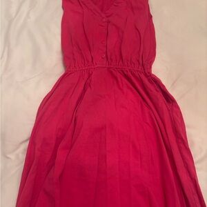 Vibrant Pink Sleeveless Dress
